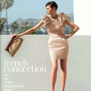 French Connection Wendy Cotton Ruffle Dress